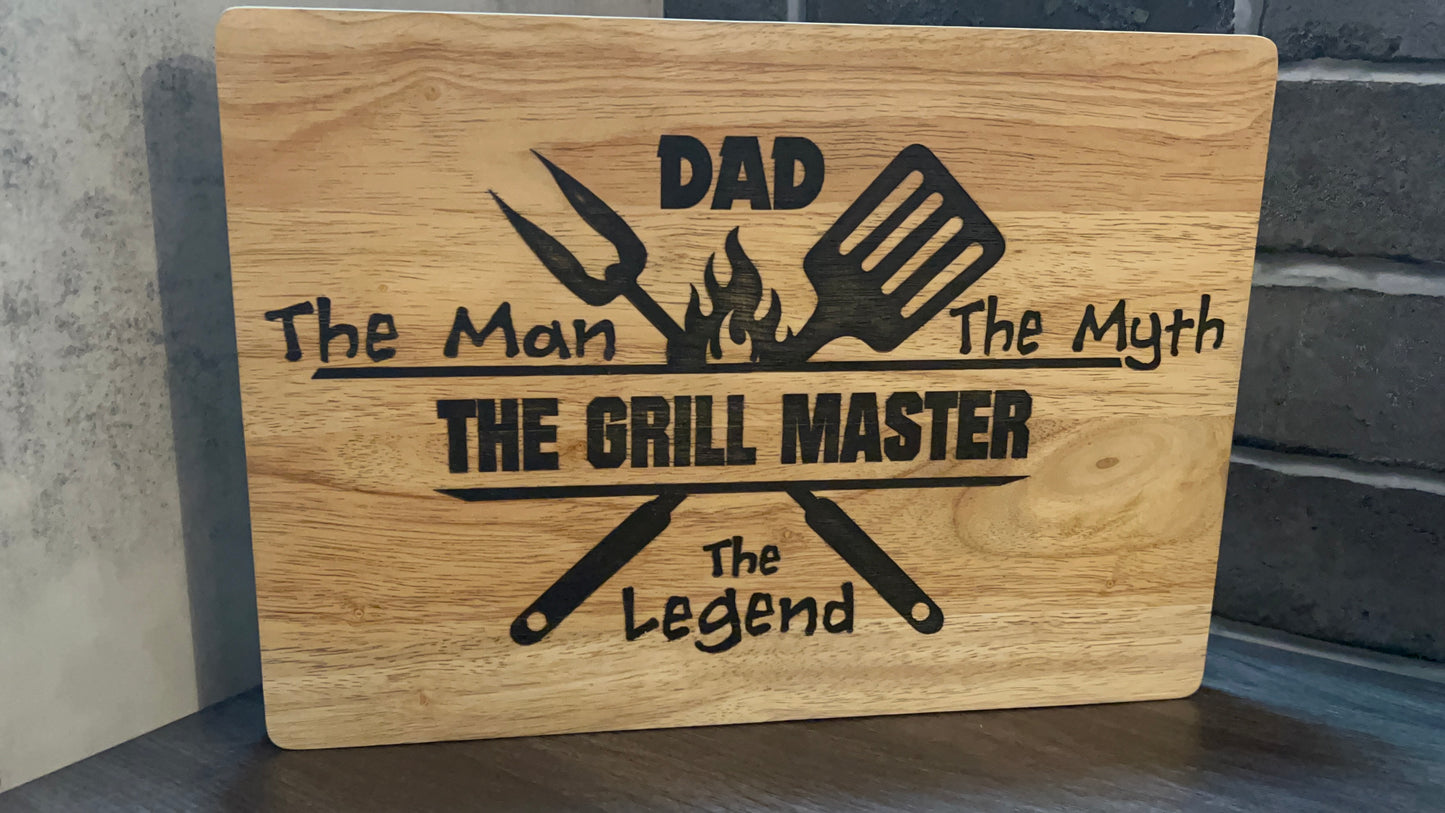 Dad the Grill Master Cutting Board