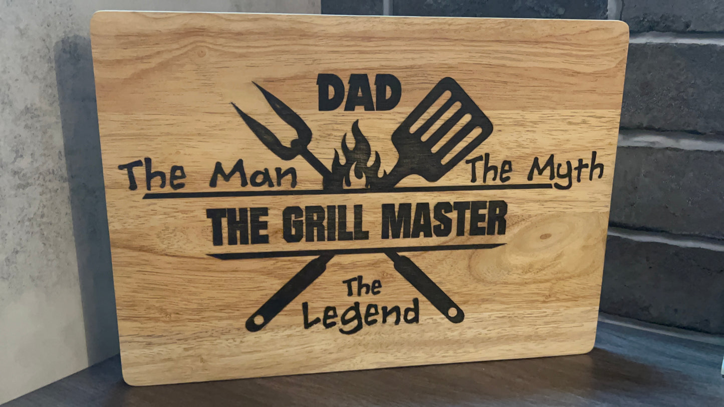 Dad the Grill Master Cutting Board