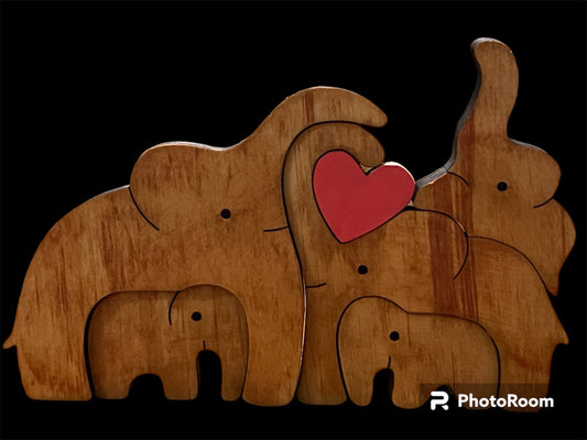 Elephant Family Puzzle